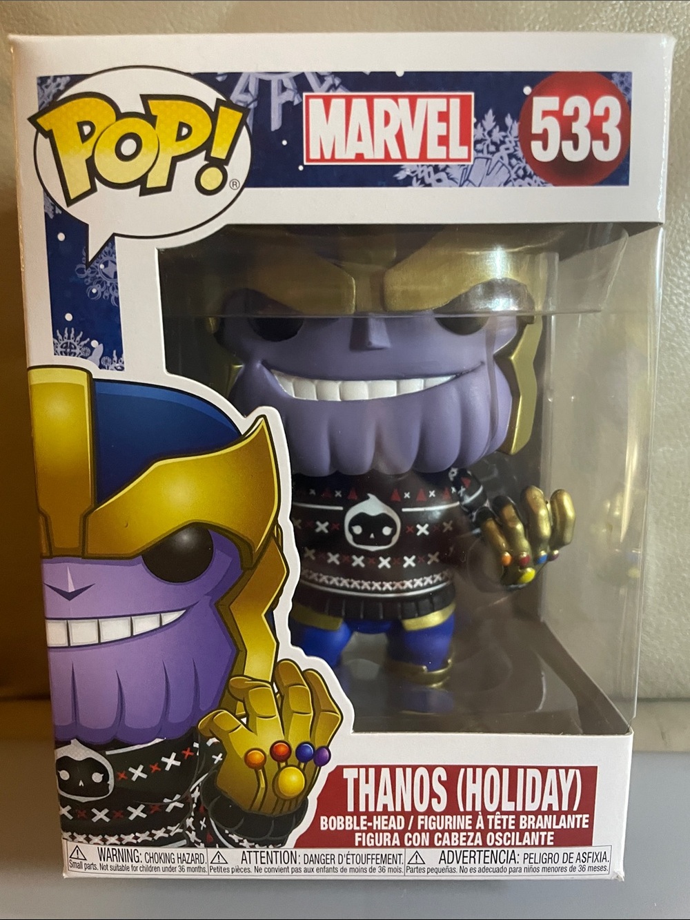 Funko Pop! Marvel Thanos (Holiday) - Purple & Gold